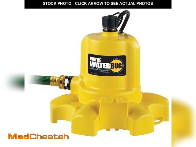 Lot 74-13693543 - *DIRTY* Wayne 1/6 HP WaterBUG Submersible Utility Pump with Multi-Flo Technology *DIRTY*  - USED