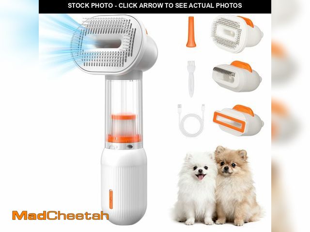 Lot 74-14428317 - kurtmark Vacuum 4-in-1 Self-Cleaning Slicker Dog Brush for Shedding - UNUSED