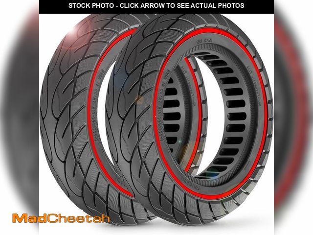 Lot 74-14206476 - BANGTING 2-Pack 10x2.125 Tubeless Scooter Tires - Fits Models: 8.5x2.0, 8ÃÂ½x2, 50-75-6.1, 10Ãâ2...