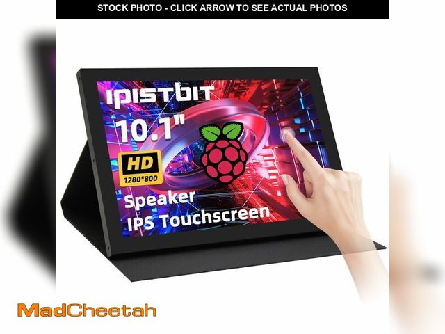 Lot 74-14148862 - iPistBit 10.1inch Touchscreen Monitor, 1280x800 Dual-Speaker HDMI VGA Portable Monitor for PC/Laptop...