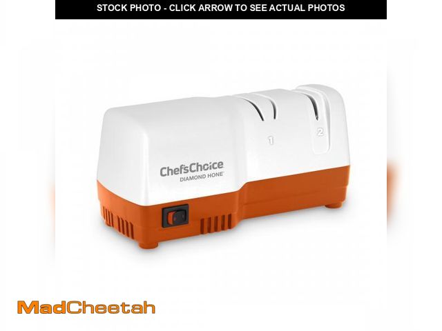 Lot 74-12526313 - Chef'sChoice Model D202 2-Stage Electric Knife Sharpener, in Orange (SHD202OR11) - USED