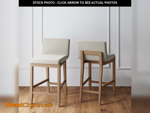 Lot 74-13787444 - Nathan James Gracie Modern Counter Height Bar Stool with Back, Counter Stool Upholstered Chair with ...