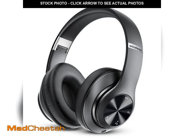 Lot 74-12048047 - Bluetooth Headphones Over Ear, 60 Hours Playtime Foldable Headphones Wireless Bluetooth Hi-Fi Stereo...