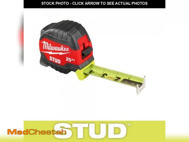 Lot 74-11826430 - Milwaukee 25 ft. Gen II  STUD Tape Measure - USED