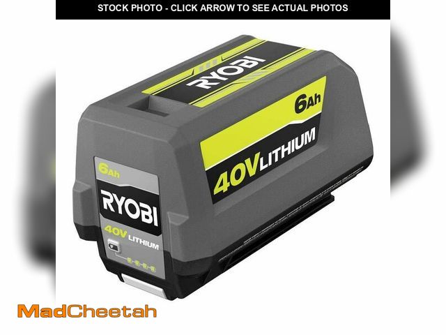 Lot 74-12776544 - Ryobi 40-Volt Lithium-Ion 6.0 Ah High Capacity Battery - UNUSED
