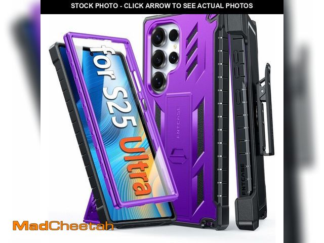 Lot 74-12326361 - FNTCASE for Samsung Galaxy S25-Ultra Case: Military Grade Rugged Cell Phone Cover with Kickstand &am...