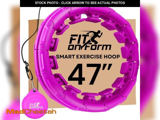 Lot 74-12308167 - Infinity Weighted Hula Fit Hoop for Adult Weight Loss, 2 in 1 Smart Fitness Exercise Hoop for Women ...