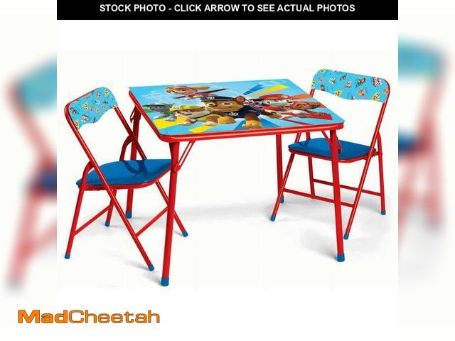 Lot 74-13043403 - Paw Patrol Kids Activity Table and Chair Set, Multi-Color, 3-Piece - UNUSED