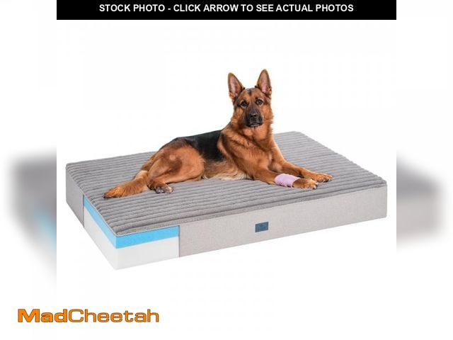 Lot 74-12489103 - Veehoo Orthopedic Memory Foam Dog Bed, 7 Inch Thick Extra Large XXL Dog Bed for Senior Dogs with Ult...