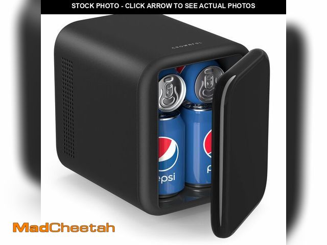 Lot 74-12710880 - CROWNFUL Mini Fridge, 4 Liter/6 Cans Portable Skincare Fridge, AC/12V DC Cooler and Warmer Personal ...