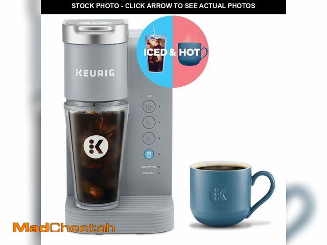 Lot 74-12686902 - Keurig K-Iced Essentials Plus, Iced and Hot Single-Serve K-Cup Pod Coffee Maker, Gray - UNUSED