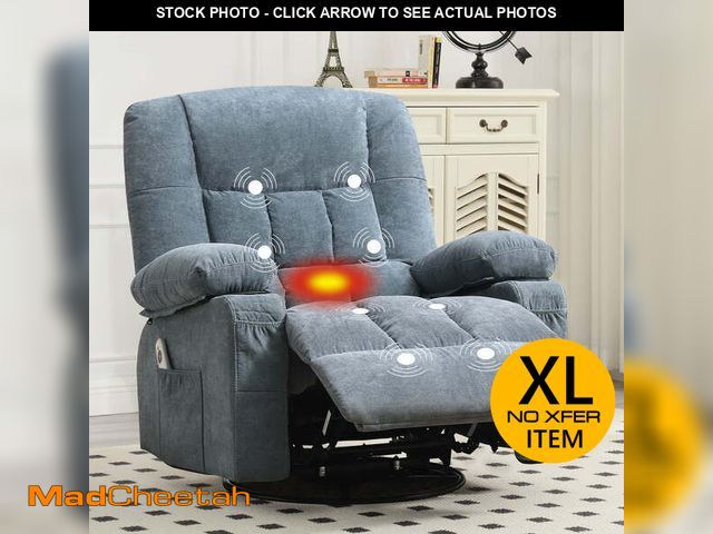 Lot 74-12764551 - JONPONY Massage Swivel Rocker Recliner Chair with Vibration Massage and Heat Ergonomic Lounge Chair ...