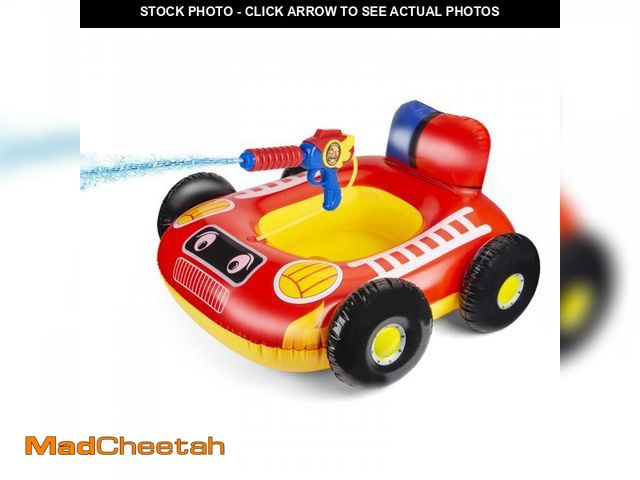 Lot 74-12308789 - Kids Pool Floats with Water Gun, Pool Toys for Kids Ages 4-8, Fire Truck Toddler Floats for Pool, Po...