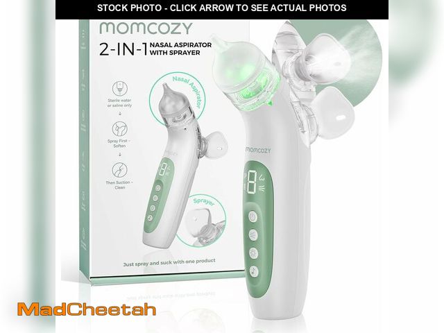 Lot 74-12703794 - Momcozy BreezyClearÃ¢âÂ¢ 2-in-1 Electric Nasal Aspirator for Baby with Spray, 65kPa Hospital-Grade...