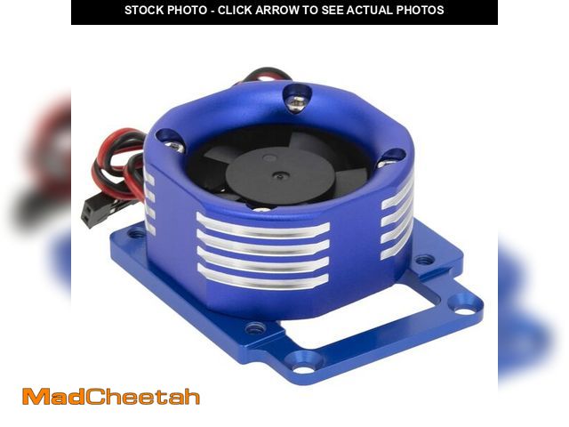 Lot 74-12711184 - DKKY RC Motor Cooling Fan Heatsink 21000 RPM for Traxxas 1/8 4WD Sledge Motor with LED Light, Blue -...