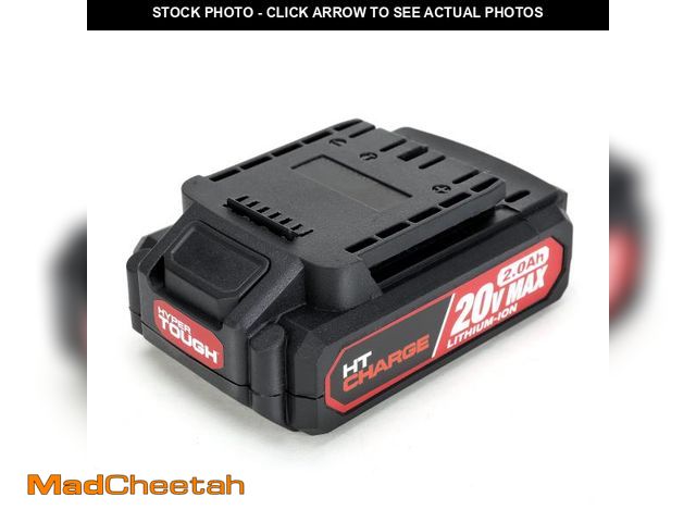 Lot 74-12421631 - Hyper Tough 20V Max 2.0Ah Lithium-Ion Rechargeable Battery - UNUSED