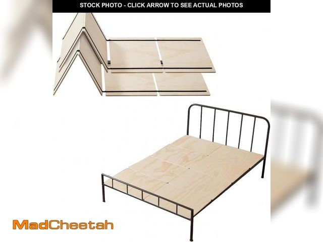 Lot 74-12137343 - VEVOR Bunkie Board Full Size, 51" x 71" Foldable Box Spring, 0.4" Thicker Wooden Bed Boards for Unde...