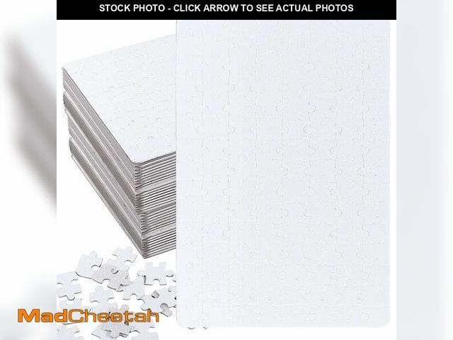 Lot 74-14148132 - HAKZEON 25 Sets 8 x 11 Inch Blank Sublimation, 3000 Pcs Jigsaw Puzzles Bulk, DIY Thermal Transfer Pu...