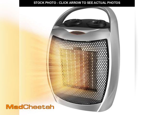 Lot 74-13049539 - R.W.FLAME 1500W Compact Ceramic Heater, Portable for Indoor and Outdoor Use, with Thermostat and Car...