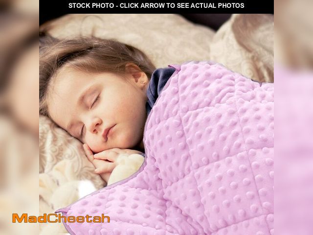 Lot 74-14382838 - MAXTID Weighted Blanket for Kids 3lbs Pink 36x48 Kids Heavy Blanket Comfort Sensory Blankets for Gir...