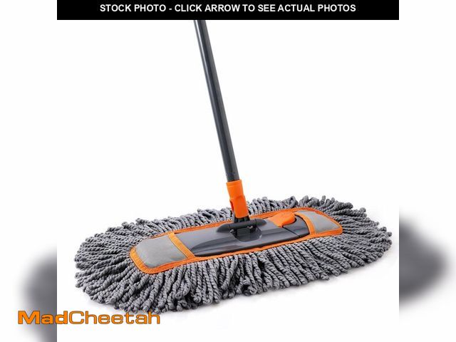 Lot 74-14207416 - CLEANHOME Microfiber Dust Mop for Hardwood Floor Cleaning, Dry and Wet Baseboard and Floor Duster, H...