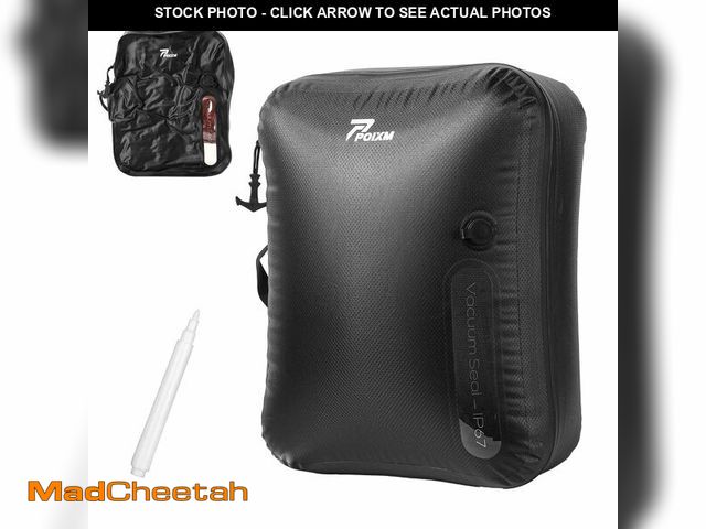 Lot 74-12976630 - POIXM Vacuum Bags for Travel, 180ÃÂ° Open Zipper, IP67 Waterproof, Reusable Space Saver Compression...