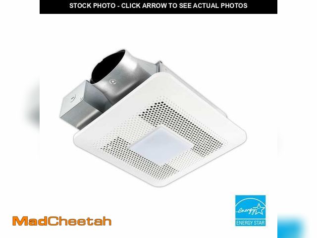 Lot 74-12775203 - Panasonic WhisperThin DC LED Pick-A-Flow 80 -100 CFM Ceiling/Wall Bathroom Exhaust Fan, 3-3/8 in. Lo...