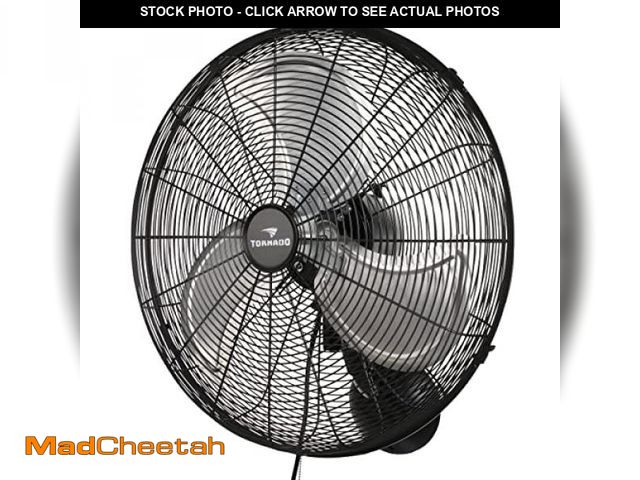 Lot 74-12098559 - Tornado 20 Inch Pro Series High Velocity Oscillating Wall Mount Fan For Industrial, Commercial, Resi...