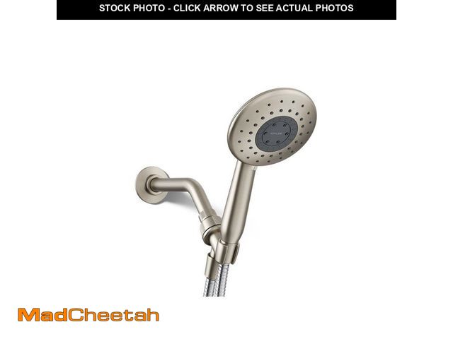 Lot 74-12901433 - KOHLER Daisyfield 6-Spray Patterns 1.75 GPM 5 in. Wall Mount Handheld Shower Head in Vibrant Brushed...