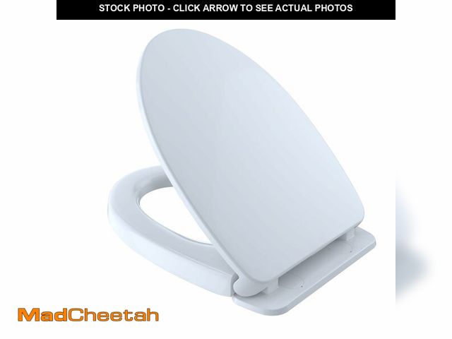 Lot 74-13069624 - TOTO SoftClose Slow Close Elongated Toilet Seat and Lid, Cotton White - SS124#01 - UNUSED