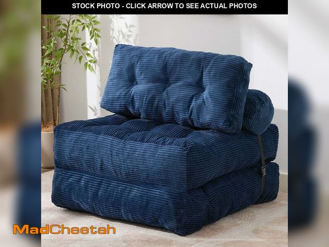 Lot 74-12680285 - (MISSING STRAPS) JONPONY Folding Sofa Bed, Convertible Sleeper Chair with Pillow Foldable Mattress w...