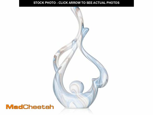 Lot 74-12718215 - TZIZO Blue Sculpture Home Decor, Abstract Decoration for Living Room, Ceramic Art Statue Home Decor ...