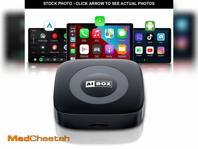 Lot 74-12979721 - WhyBox Wireless Carplay Adapter with Netflix/YouTube Ai Box for iPhone &amp; Android Auto Supports T...