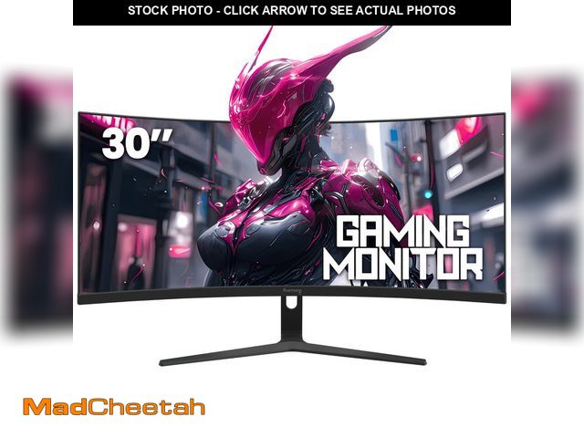 Lot 74-12636221 - Suevery 30" Curved Ultrawide Monitor WFHD 200Hz 1500R HDMI DP Black - UNUSED