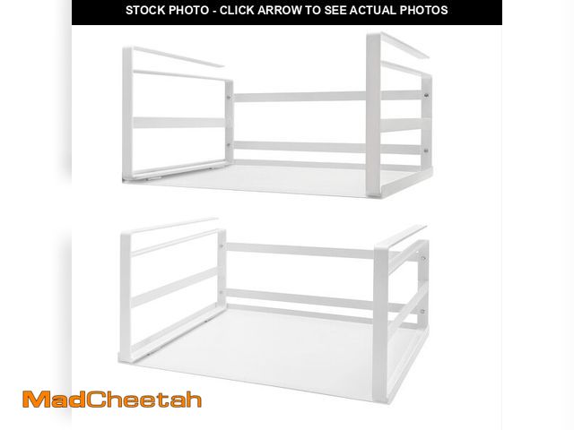 Lot 74-14429945 - Nxconsu Under Shelf Basket 2 Pack, Cabinet Storage Organizer, 13.4" White - UNUSED