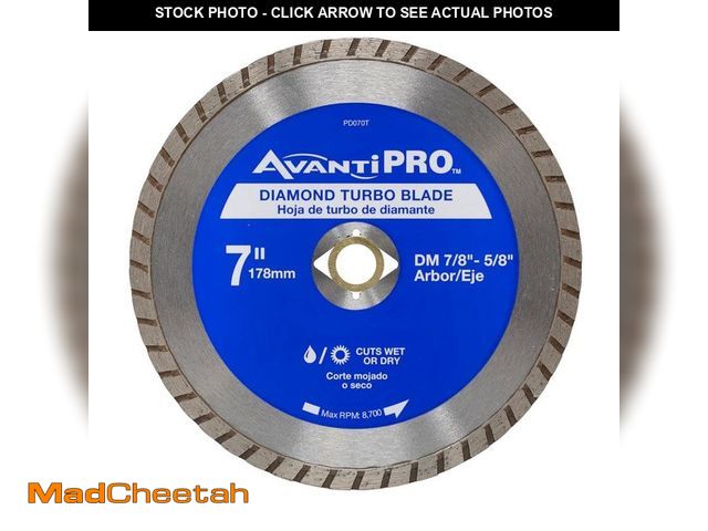 Lot 74-12690733 - *DIRTY/SCRATCHED* Avanti Pro 7 in. Turbo Diamond Blade *DIRTY/SCRATCHED*  - USED
