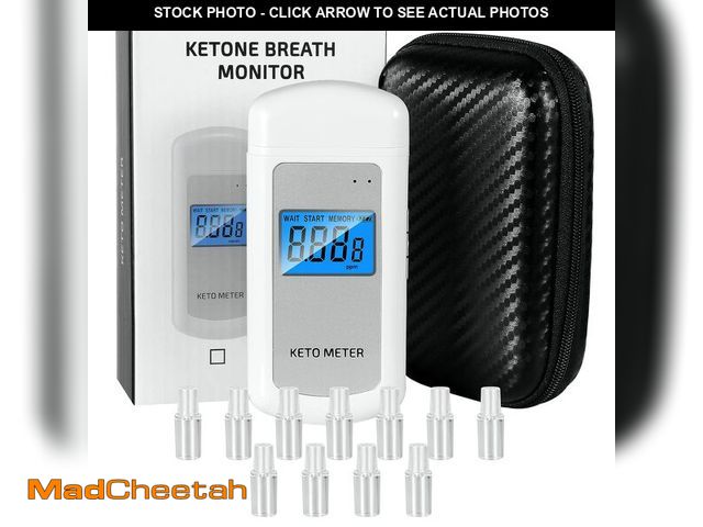 Lot 74-12716450 - Rechargeable Ketone Meter Analyzer Professional Grade Accuracy Breath Ketone Meter LCD Digital Displ...
