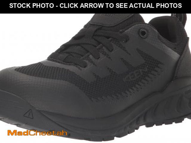 Lot 74-12116718 - KEEN Utility Women's Arvada Low Height Composite Toe Breathable Industrial Work Sneakers, Black/Blac...