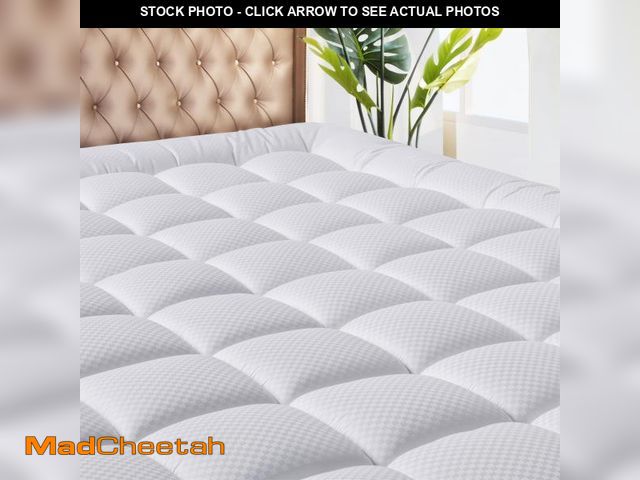 Lot 74-12218215 - MATBEBY Twin XL Mattress Pad - Cooling Breathable Mattress Topper, Quilted Fitted Mattress Protector...