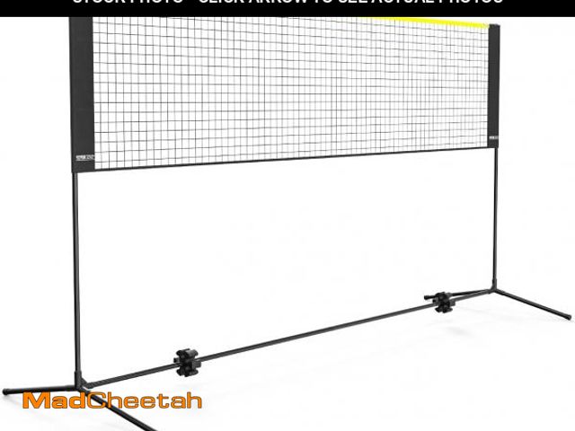 Lot 74-12140672 - VEVOR Badminton Net, Height Adjustable Volleyball Net, 10ft Wide Foldable Pickleball Net, Portable E...
