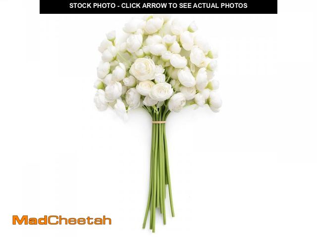 Lot 74-11552827 - Ling's Moment Ranunculus Artificial Flower, Faux Silk Mini Ranunculus Flowers for DIY Bouquet, Bulk ...