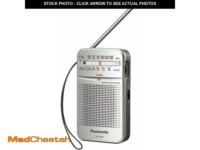Lot 74-13718478 - Panasonic Pocket FM/AM Portable Radio with Digital Tuner, Large Dial, Easy to See Fluorescent Pointe...