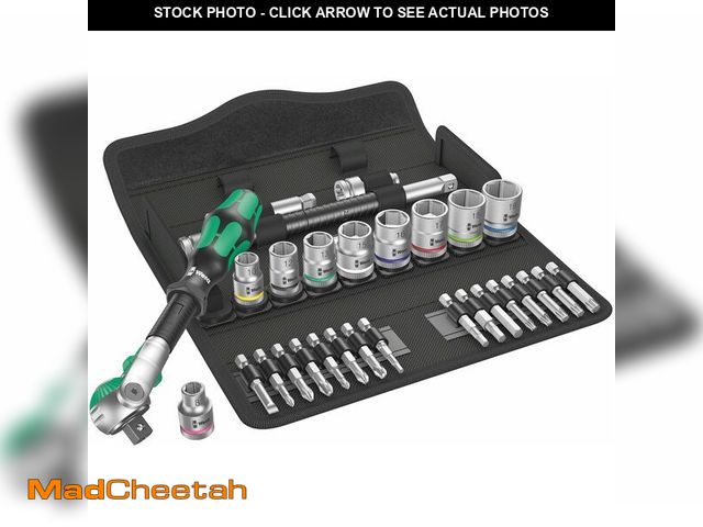 Lot 74-12967233 - Wera 8100 SB 6 SPEED 3/8 29 PC 3/8" DRIVE METRIC - UNUSED