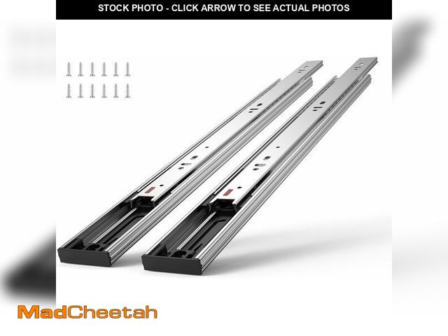 Lot 74-13041785 - VEVOR 6 Pairs 14 Inch Soft Close Drawer Slides 14 16 18 20 22 24 Inch Heavy Duty Side Mount Rails,Ba...