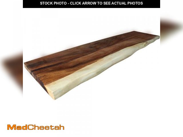 Lot 74-12299571 - HARDWOOD REFLECTIONS 4 ft. L x 12 in. D Finished Saman Solid Wood Butcher Block Bar Countertop with ...