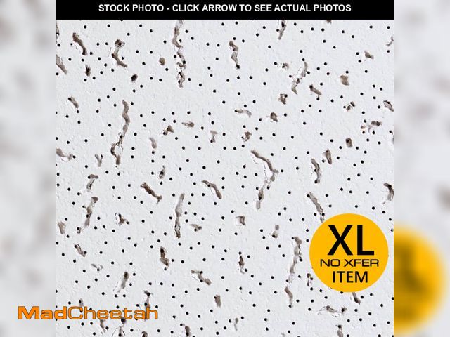 Lot 74-13739953 - 2 ft. x 4 ft. Fifth Avenue White Square Edge Lay-In Ceiling Tile, Case of 8( 512 sq.ft) 8 boxes - UN...