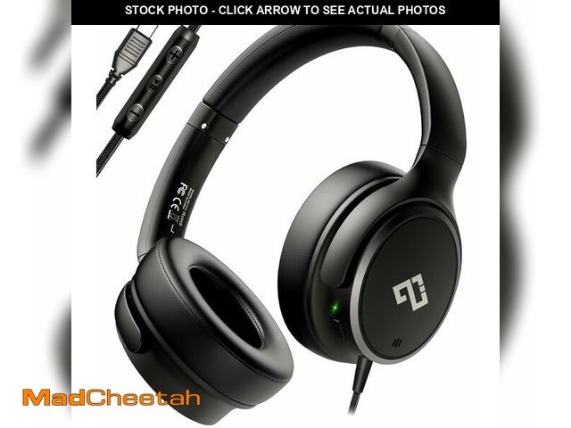Lot 74-13575876 - USB C Headphones Wired Headphones Over Ear with HD Mic, Lightweight Foldable Active Noise-Canceling ...