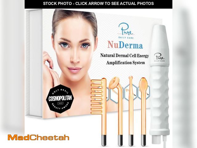 Lot 74-11554478 - NuDerma Handheld Skin Therapy Wand Machine w/Neon ? Anti-Aging - Skin Tightening - Wrinkle Reducing ...