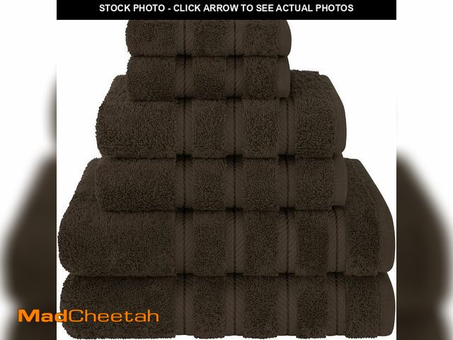 Lot 74-13582916 - American Soft Linen Luxury 6 Piece Towel Set, 2 Bath Towels 2 Hand Towel 2 Washcloths, 600 GSM 100% ...