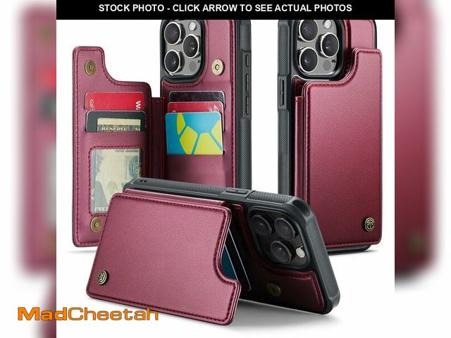 Lot 74-12842734 - JEEHOOD Compatible with iPhone 15 Pro Max Wallet Case with Card Holder RFID Blocking for Women Men, ...